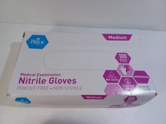 2 Pack MedPride Powder-Free Nitrile Exam Gloves 1 Large 1 Medium 2 Packs of 100