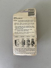 Vintage Retro Unopened 50AMP Cartridge Fuses 2PK – Leviton 800-58050