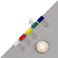 Compact Micro Binder Clips – 100-Count Assorted Colors for Easy Organization