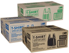T-Shirt Carry-Out Bags Shopping Thank You Bags (1,000 – 2,000ct.)