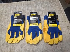 3 Qty. Tillman 1480 TrueFit Top Grain Deerskin Performance Work Gloves Large
