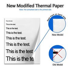Thermal Printer Paper 8.5 x 11 100 Sheets, 100 Sheets/Continuous Folding