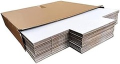 Vinyl Record Mailer Corrugated Shipping Box 12.5×12.5x2inch White Adjustable …