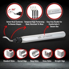 Versatile Deburring Tool for 3D Printing, Metal & PVC – 21 Blade Kit Included