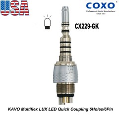 US COXO Dental LED High Speed Handpiece Fiber Optic Turbine for KaVo LED Coupler