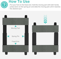 Heavy Duty Furniture Moving Dolly – Adjustable Furniture Movers with 4 Swivel Ca