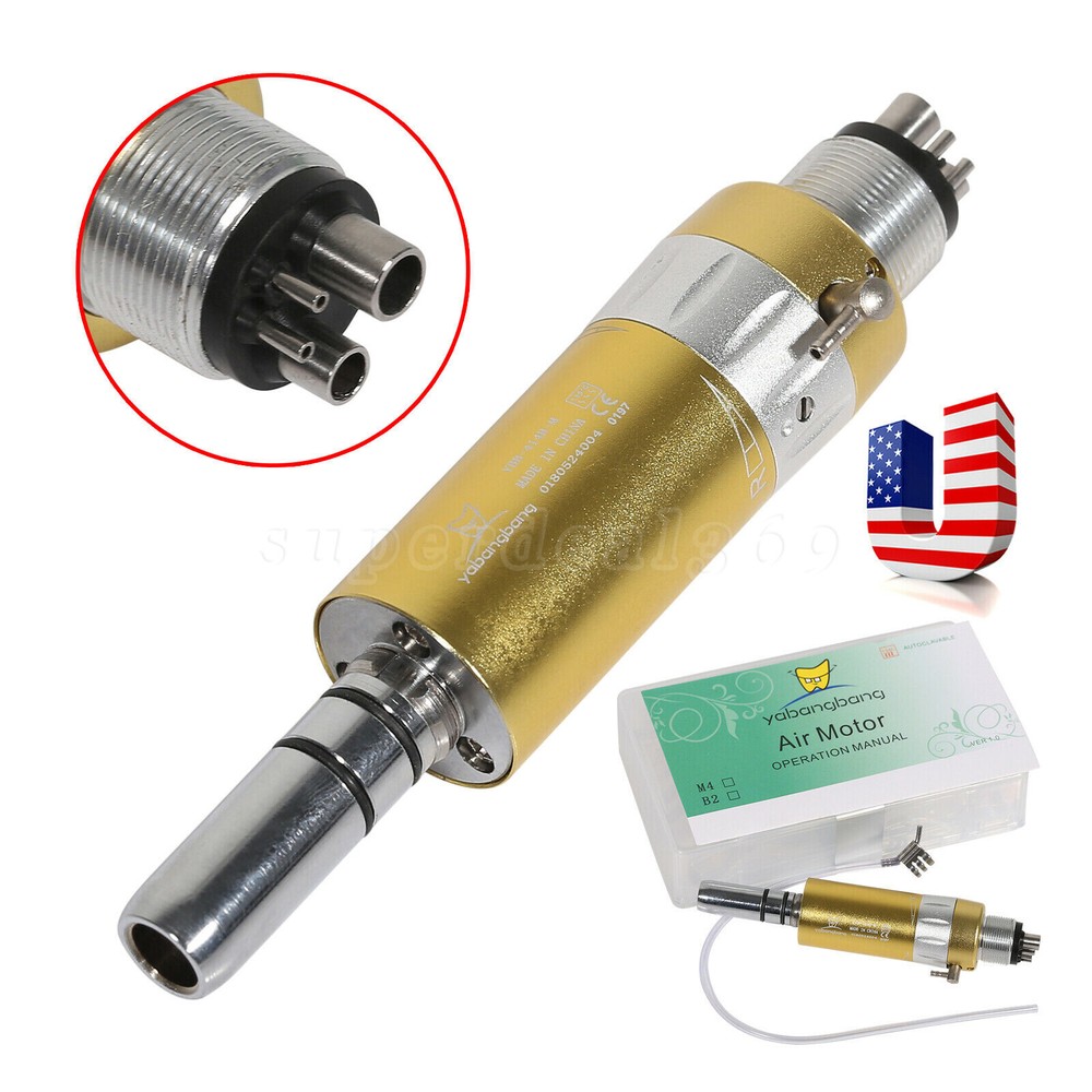 Dental E-type Air Motor Handpiece 2/4holes Slow Low Speed Fit NSK YP/EP/YX205 MX