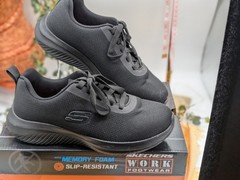 Skechers Work Ultra Flex 3.0 Jinie Slip Resistant Memory Foam Shoes Black Size 7