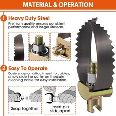2-1/2″ C Cutter Drain Cleaner Tool 52817 T-231 for Ridgid K-40 K-45 K-50 K-3800