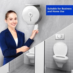 Commercial Jumbo Toilet Paper Dispenser W/ Shelf Wall Mount Stainless Steel 9″