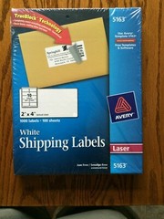 1000 Laser Print 5163 Address Label – 2″ X 4″, 10 labels/Sheet, 100 sheet/ Box