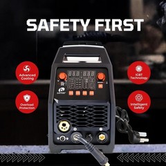 LOTOS MIG180SP MIG Welder with Aluminum Spool Gun, 180A 110/220V, 6 in 1 Gas MIG