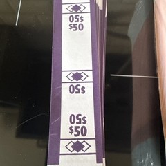 Currency Bands Self Sealing Various Bundle Straps Cash Money Bill $50 $200