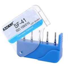 100Pcs AZDENT Dental Diamond Burs Polishing FG Burs for High Speed Handpiece