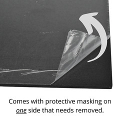 BuyPlastic Black Expanded PVC Plastic Sheet 12mm (1/2″) x 12″ x 24″