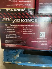 Advance Exam Nitrile Gloves Powder Free Black,Case Of 1000 PCs Extra Large 5 Mil