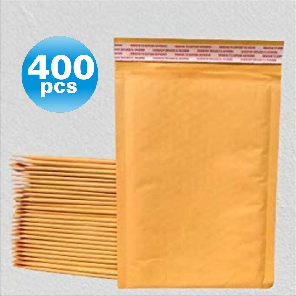 Fantasybuy® 400 #2 Kraft Bubble Padded Envelopes Mailers 8.5 X 11 400KF2