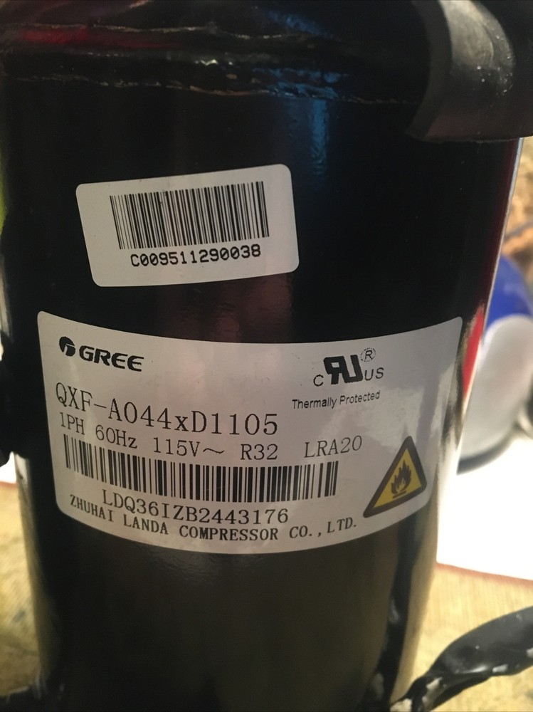 GREE QXF-AO44xD1105 Compressor 1PH 60Hz 115V R32 LRA20
