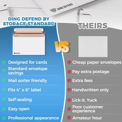 110-Pack Card Shipping Envelopes – 7 x 4.35 Inches Trading Cards Mailers