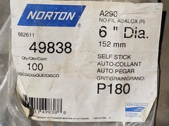 NORTON 49838/49841 A290 6″ Grit Aluminum Oxide PSA Disc Roll 100pcs/rol (Box of