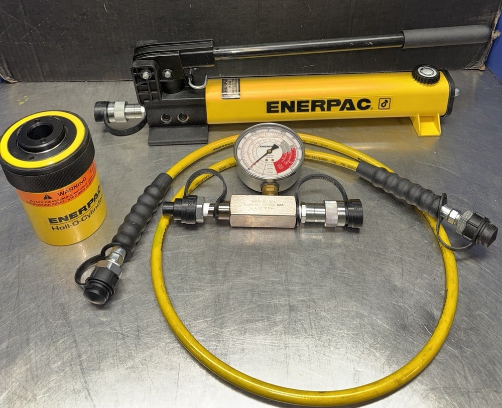 ENERPAC SCH202H Hollow Hydraulic Cylinder Pump Set RCH202 P392 HC7206 GF813P
