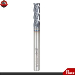 5 Pcs 3/16″ 4 Flute 2″ Overall Length Regular Carbide End Mill – TiALN COATED US