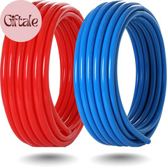 1/2 Inch 2 X 100 Ft (200 Ft) Pex-B Pipe/Tubing, 30 Pcs 1/2-Inch Barb Crimp Brass