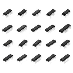 40 Pcs 20 Types 74HC and 74LS Series Low Power Logic IC Assortment Kit DIP TTL C