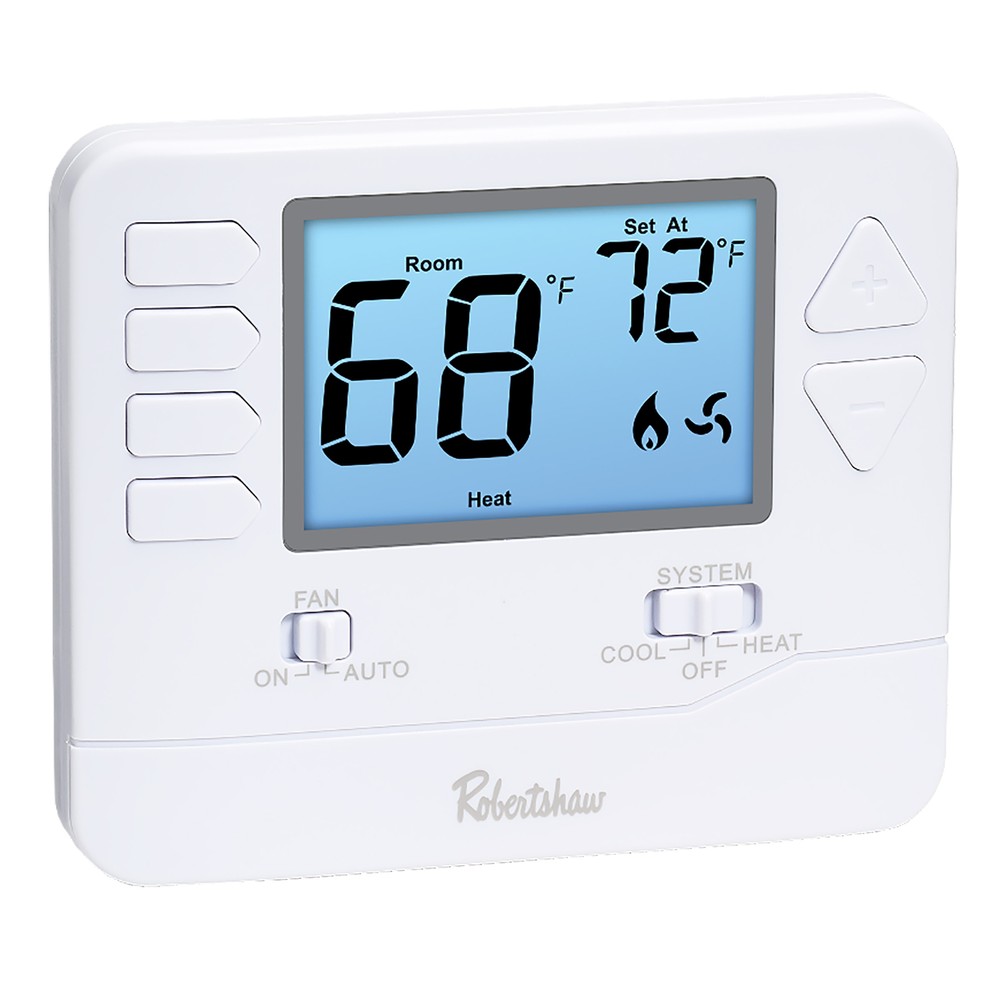 Robertshaw Non-Programmable Single Stage 1H/1C Wall Thermostat RS8110