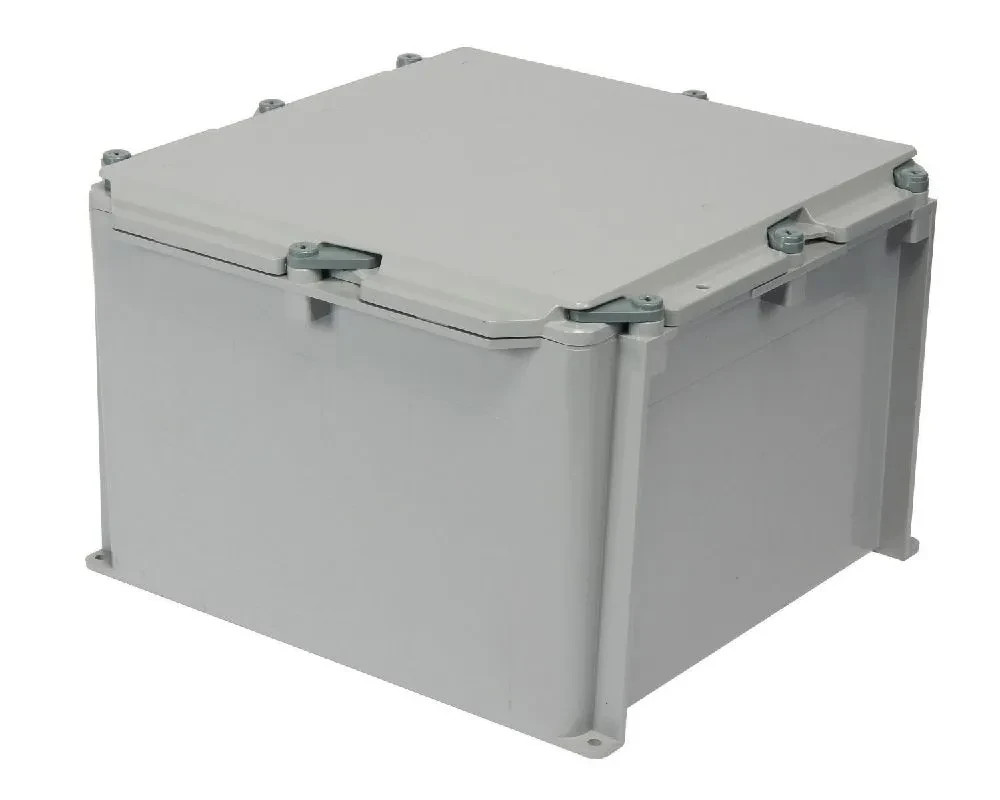 KRALOY JBX12128 Junction Box, Screw Cover, Molded Mounting Feet, 12 x 12 x 8 in.