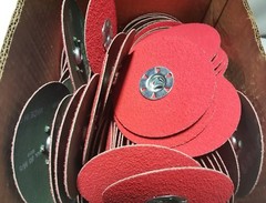 Box of 100pcs Partsmaster, P12050A1 Disc, Red 5, 36 Grit, SKBAWA-B005