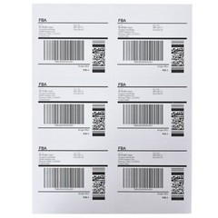 4″ x 3 1/3″ Laser Ink Jet Address Shipping Self Adhesive Labels 6 per sheet US
