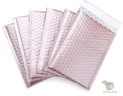#000 Matte Metallic Colorful Poly High Bubble Mailers Envelopes 4×8 (Inner 4×7)