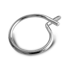 100-Pack 2″ inch Bridle Rings Threaded Wood Screw for Low Voltage Cable Support