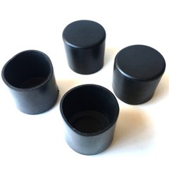 6mm~63mm Black Chair Table Feet Stick Pipe Tubing End Cover Caps Cap PVC Rubber