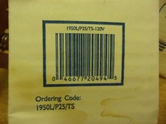 NEW Phillips 1950L/P25/TS-120V Traffic Signal Light Bulbs, Lot of 2