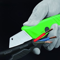 Electrician Cable Stripping Knife Stainless Wire Cutter Stripper Utility Knife