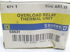 230752 New-No Box; Square D AR1.15 Thermal Overload Unit; Series: AR