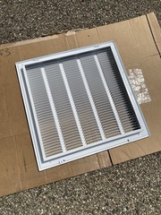 Everbilt 20″ x 20″ Aluminum Air Return Air for 1″ Filter Grille White E190RF