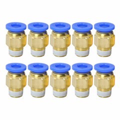 1/4″ OD Tube X 1/8″ NPT Pneumatic Fitting Push To Connect Air Fittings 10PCS