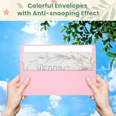 Colorful #10 Business Envelopes 4-1/8 x 9-1/2 inch (200 Pcs), Multicolored