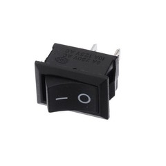 On/Off Switch 12V DC Black Rocker Flip Rectangle 1/2″ x 3/4″ Universal 2-Pin I/O