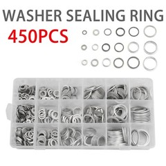 450Pcs/Set Oil Drain Plug Crush Gaskets Washer Sealing O-Ring Assortment Kit NEW
