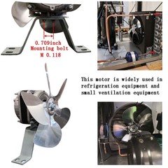 YZF18-25 AC Fan Motor 120V 60Hz 18W for Ventilation & Refrigeration