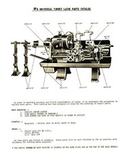 Bardons & Oliver No. 5 Universal Turret Lathe Parts list Manual Cataloge *598