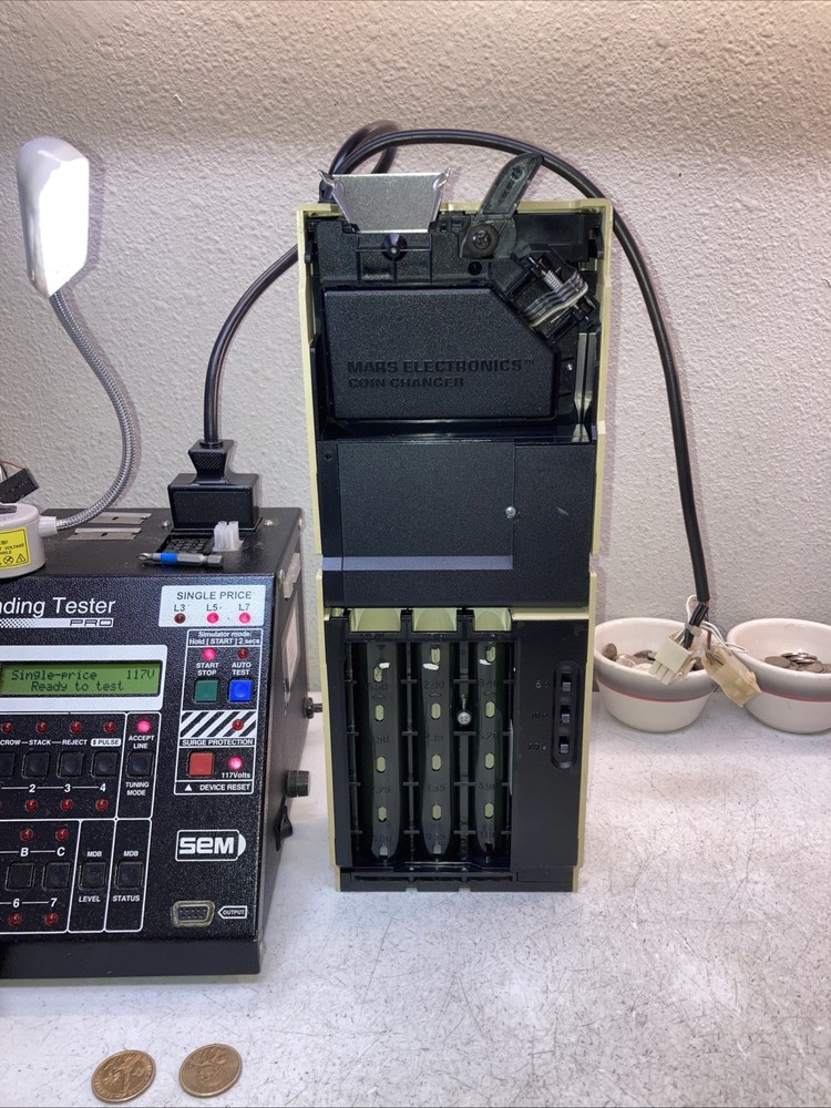 Mei Mars TRC 6800H Coin Mech/Changer. 115Volt . For Single Price Soda Machines