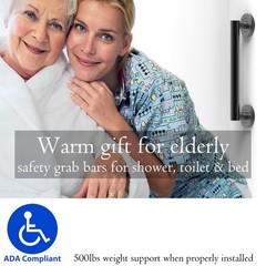 1-1/4 x 24 inches Stainless Steel Designer Grab Bar for Bath Safety, Collecti…