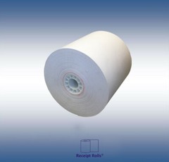 3″ x 165′ Bond Kitchen Printer/Cash Register/Receipt Tape Paper – 50 rolls/case