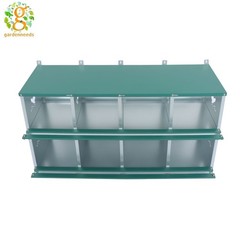 Easy To Install Metal 8 Hole Chicken Nesting Boxes For Chicken Hens Laying Eggs