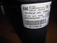 CSC 328P3510H37N37P5R1 35+10 X 370V AC DUAL RUN CAPACITOR, ROUND 183344